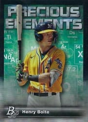 2023 Bowman Platinum Precious Elements Henry Bolte #PE-6 card