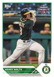 2023 Topps Pro Debut Base Set Henry Bolte #PD-48 card
