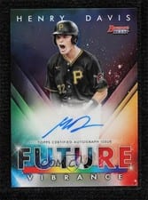 2021 Bowman's Best Future Vibrance Autographs Henry Davis #BFVA-HD card