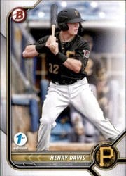 2022 Bowman 1st Edition Base Set Henry Davis #BPPF-148 card