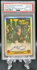 2022 Bowman Chrome It Came to the League Autographs Henry Davis #CFL-HD card