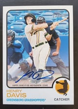 2022 Topps Heritage Minor League Real One Autographs Henry Davis #ROA-HD card