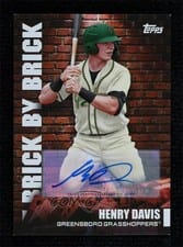 2022 Topps Pro Debut Brick by Brick Autographs Henry Davis #BB-2 card