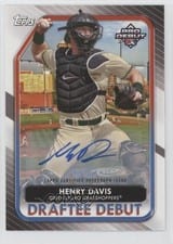 2022 Topps Pro Debut Draftee Debuts Autographs Henry Davis #DB-1 card