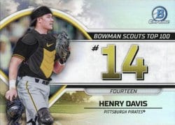 2023 Bowman Bowman Scouts Top 100 Henry Davis #BTP-14 card
