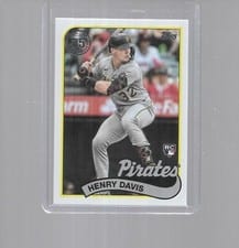 2024 Topps 1989 Topps Baseball 35th Anniversary (Series 1) Henry Davis #89B-28 card