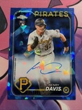 2024 Topps Chrome Update Sapphire Edition Autographs Henry Davis #USA-HD card