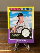 2024 Topps Heritage Clubhouse Collection Relic Henry Davis #CCR-HD card