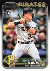 2024 Topps Update Base Set Henry Davis #US162 card