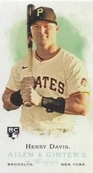 2024 Topps Allen & Ginter Rookie Design Variations Mini Henry Davis (Pittsburgh Pirates) #RD-7 card