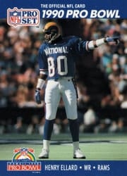 1990 Pro Set Base Set Henry Ellard #388 card