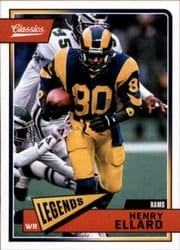 2018 Panini Classics Base Set Henry Ellard #185 card