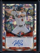 2025 Panini Stars & Stripes Collegiate National Team Signatures Henry Ford #NTS-HF card