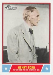 2025 Topps Heritage Notable Americans Henry Ford #NS-21 card