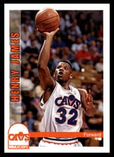 1992-93 Hoops Base Set Henry James #41 card