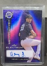 2024 Leaf Electrum Baseball Inked Impressions Henry Lalane #II-HL1 card