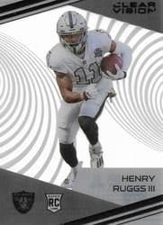 2020 Panini Chronicles Clear Vision Rookies Henry Ruggs III #CV-17 card