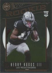2020 Panini Chronicles Legacy Update Rookies Henry Ruggs III #215 card