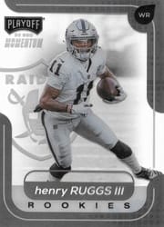 2020 Panini Chronicles Playoff Momentum SSD Rookies Henry Ruggs III #M-16 card