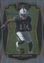2020 Panini Select Base Set Henry Ruggs III #158 card