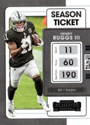 2021 Panini Contenders Base Set Henry Ruggs III #58 card