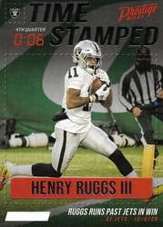 2021 Panini Prestige Time Stamped Henry Ruggs III #TS-HR card