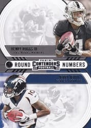 2020 Panini Contenders Round Numbers Henry Ruggs III / Jerry Jeudy #RN-RJ card