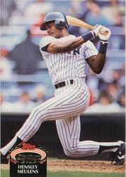 1992 Stadium Club Base Set Hensley Meulens #64 card