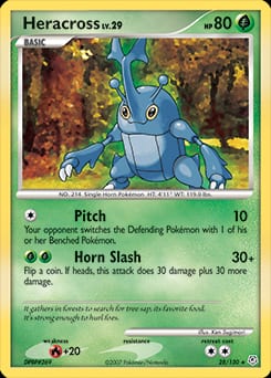 Diamond & Pearl Heracross #28 card