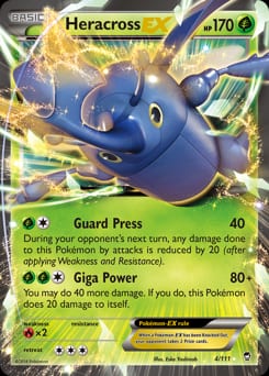 2014 Furious Fists Heracross-EX #4 card