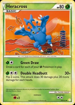 2010 HeartGold & SoulSilver Heracross #43 card
