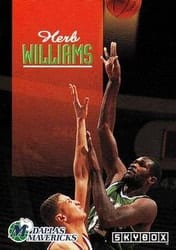 1992-93 SkyBox Base Set Herb Williams #56 card