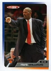 2005-06 Topps Total Base Set Herb Williams #400 card