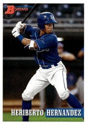 2021 Bowman Heritage Base Set Heriberto Hernandez #172 card