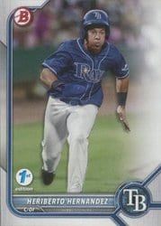 2022 Bowman 1st Edition Base Set Heriberto Hernandez #BPPF-143 card