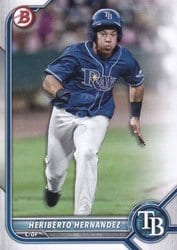 2022 Bowman Prospects Heriberto Hernandez #BP-143 card
