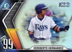 2022 Bowman Scouts' Top 100 Heriberto Hernandez #BTP-99 card