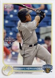 2022 Topps Pro Debut Base Set Heriberto Hernandez #PD-4 card