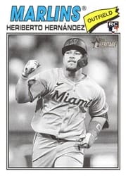 2026 Topps Heritage Base Set Heriberto Hernández #323 card