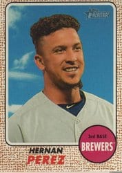 2017 Topps Heritage Base Set Hernan Perez #56 card