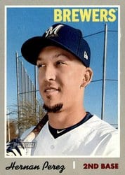 2019 Topps Heritage Base Set Hernan Perez #332 card