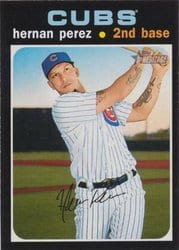 2020 Topps Heritage Base Set Hernan Perez #700 card