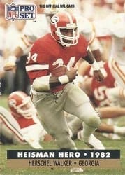 1991 Pro Set Base Set Herschel Walker #44 card