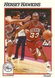 1991-92 Hoops Base Set Hersey Hawkins #161 card
