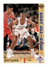 1991-92 Upper Deck Base Set Hersey Hawkins #71 card