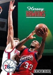 1992-93 SkyBox Base Set Hersey Hawkins #184 card