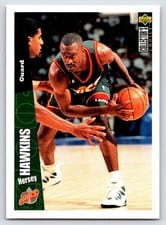 1996-97 Collector's Choice Base Set Hersey Hawkins #146 card