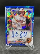 2021 Bowman Sapphire Edition Autographs Heston Kjerstad #BSPA-HK card