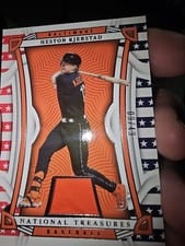 2023 Panini National Treasures Base Red, White & Blue Heston Kjerstad #53 card