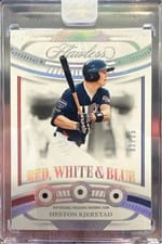 2024 Panini Flawless Red, White, & Blue Heston Kjerstad #10 card